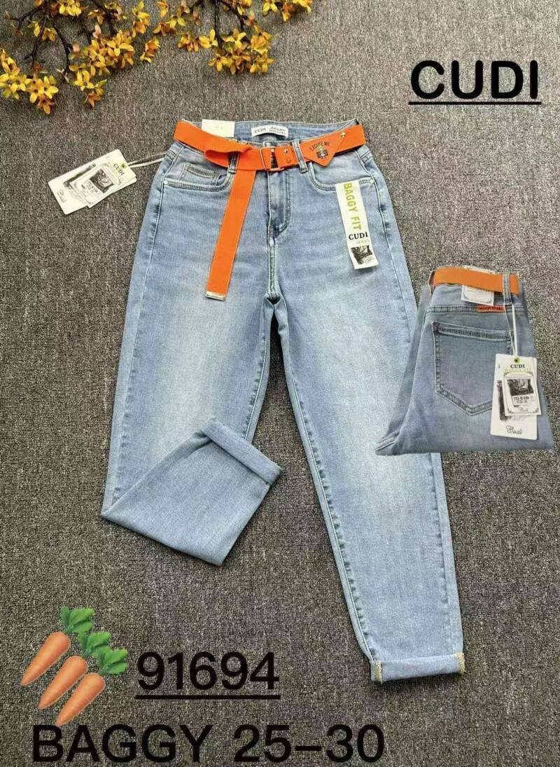 Spodnie damskie jeans Roz 25-30, 1 kolor Paczka 10 szt